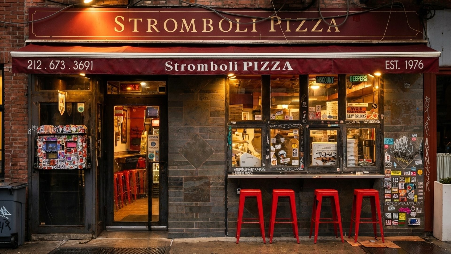 The shop, the slices, the street
