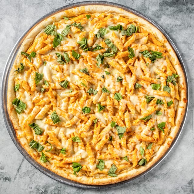 Baked Ziti with Vodka Sauce Pizza.