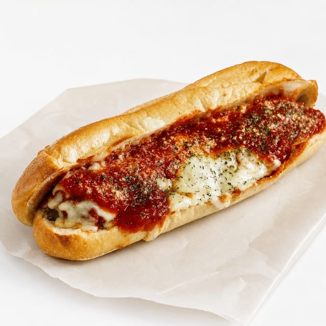 Chicken Cutlet Parmigiana Hero.